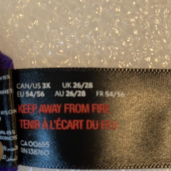 [3X] Ashley Graham lingerie - Purple stretchy/lace bralette - Tri Strap back - Picture 8 of 9